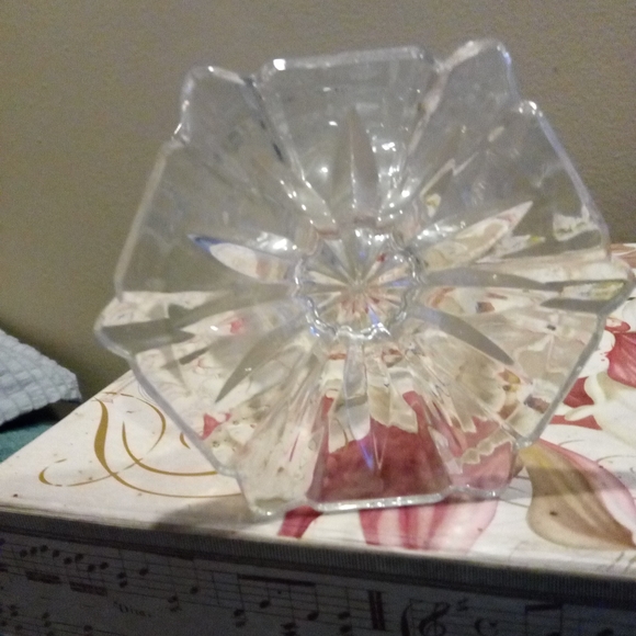 12) Anna Hutte Bleikristall clear and frost lead crystal fan vase. - Picture 6 of 8